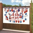 thumbnail image 4 of Vikakiooze Easter Decorations, 4th Of Ju-ly Flag Independence Day Banner 70.9x43.3 Inch Statue Of Liberties US Yard Sign Memorial Nationals Day Party Supplies Patriotic Decorations Balloons, 4 of 7