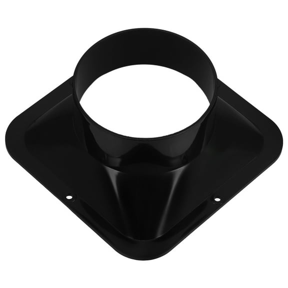 ABS Plastic Air Duct Connector Square to Round Flange Vent Hose Adapter for Efficient