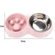 thumbnail image 2 of Cuenco de alimentación para perros, cuenco para gatos, cuenco doble antigancho, comida lenta, cuenco para perros y gatos, reduce la asfixia y la sobrealimentación, 2 of 2