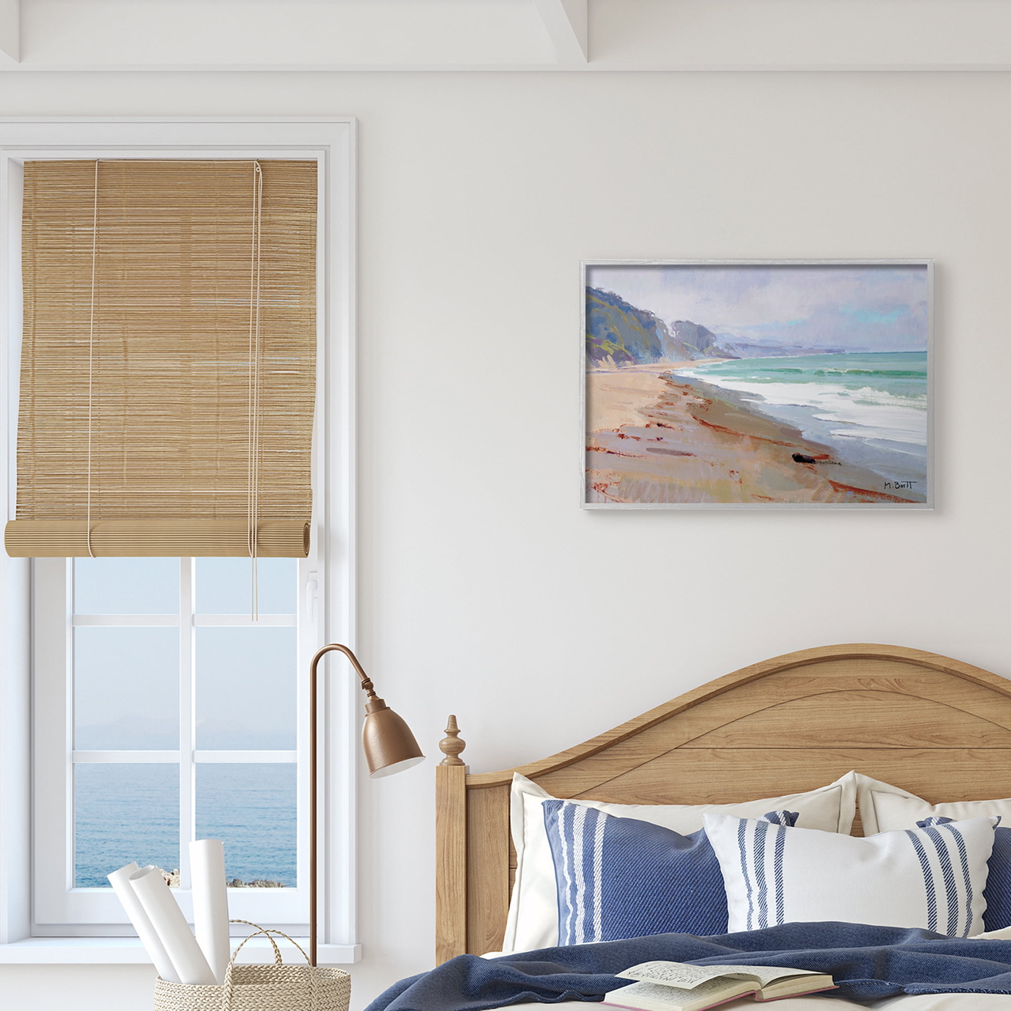 Stupell Industries Low Tide Nautical Beach Landscape Wet Sand,16 x 20,Designed by Marcia Burtt