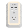 thumbnail image 1 of Cargador de Pared ACTECK ENERGON LUMINA CP515 7 Conectores + 2 USB + USB-C Blanco Acteck AC-936484, 1 of 6
