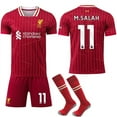 thumbnail image 1 of Liverpool Home Football Shirt with Socks for Kids & Adults 2024-2025 No. 11 M.SALAH No. 11 M.SALAH No.11 M.SALAH, 1 of 2