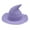 Purple, variant on Yesbay Halloween Witch Hat Elastic Material Sun Protection Foldable Carnival Masquerade Cosplay Performance Wizard Hat