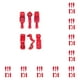 thumbnail image 3 of Riwesomey Terminal de crimpado de cable eléctrico, conectores de Cable profesional para electricista, accesorios de abrazadera de reparación de pala para Rojo 10piezas Riwesomey CBP437804, 3 of 4