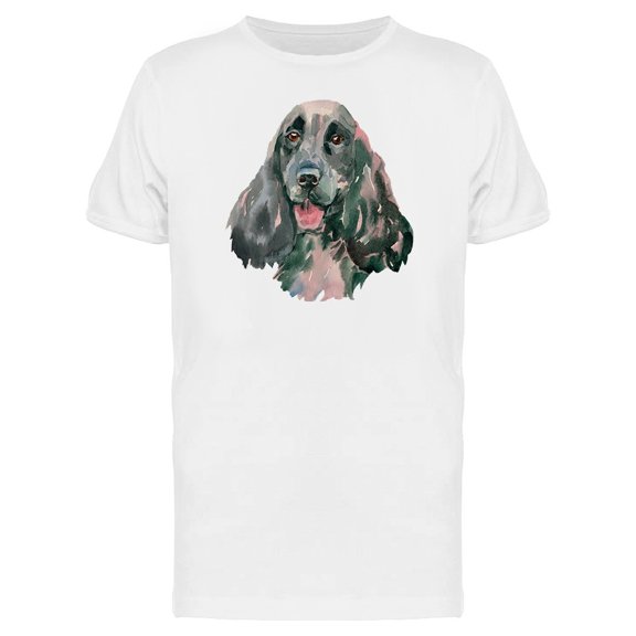 Springer Spaniel Head Painting Tee Men's -Image by Shutterstock