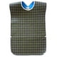 thumbnail image 5 of WORGEOUS Tartán de gran tamaño a prueba de agua impermeable Bib adulto Mealtime ropa protector (verde), 5 of 8