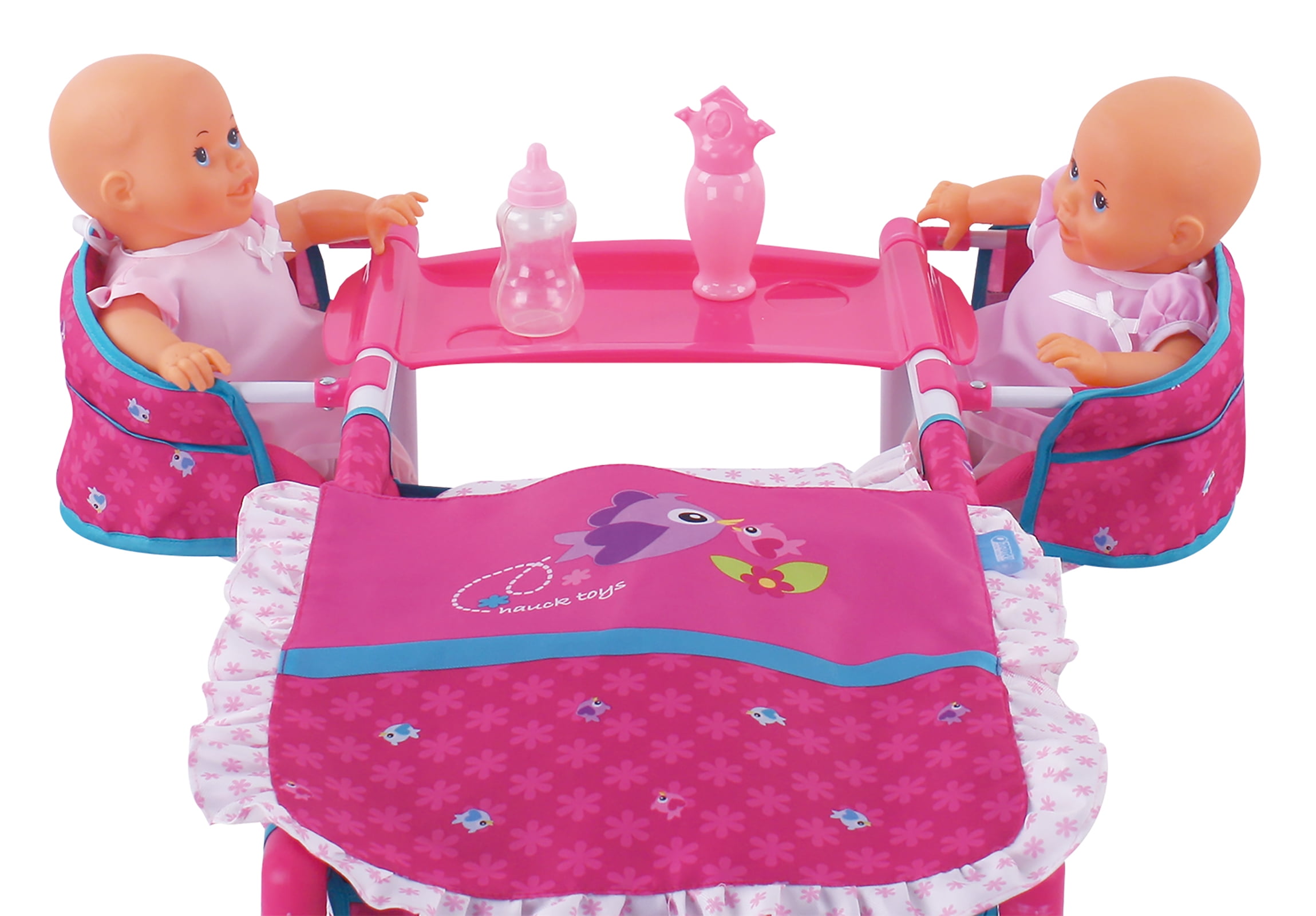 Hauck Birdie Pretend Play Baby Doll Twin Play Center