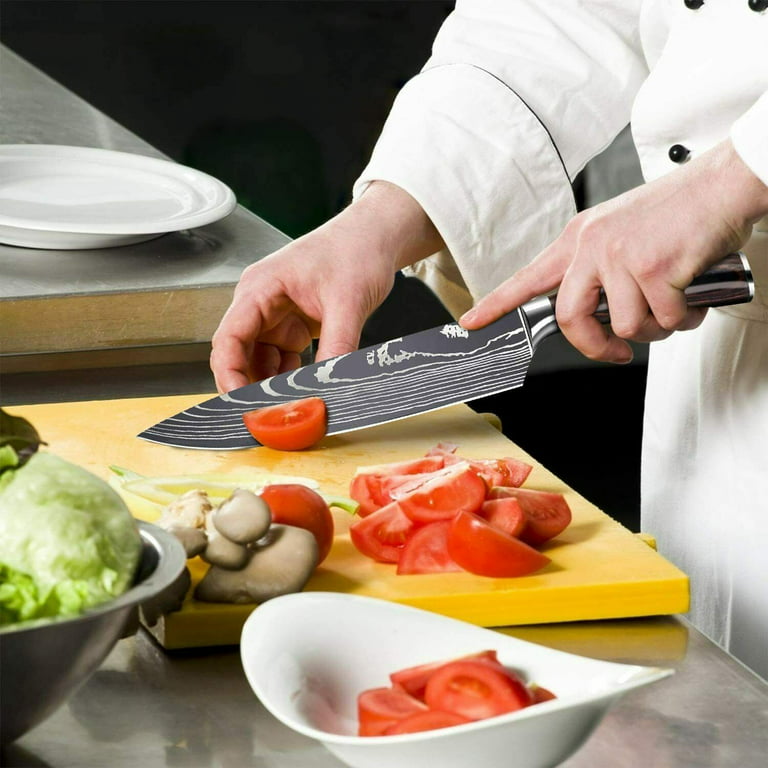 Professional Chef Knife, 8 Inch Pro Kitchen Knife, German High Carbon  Stainless Steel Knife with Ergonomic Handle