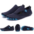 thumbnail image 2 of YOUYEDIAN Girls Boys Swim Water Shoes Kids Barefoot Aqua Sneakers Shoe for Beach Hiking Diving Boating River Outdoor Water Sports (Dark Blue, 9 Toddler), 2 of 6
