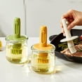 thumbnail image 6 of Glass Oil Dispenser Bottle with Silicone Brush - High Temp Resistant Kitchen Oil Bottle for Cooking, Baking & BBQ, Integrated Basting Brush for Air Fryer & Frying, 6 of 7