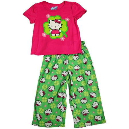 Hello Kitty - Little Girls Short Sleeve Hello Kitty Pajama MULTICOLOURED / 2T