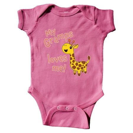 

Inktastic My Gramps Loves me- cute giraffe Gift Baby Boy or Baby Girl Bodysuit