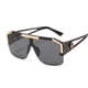 thumbnail image 3 of Gafas De Sol cuadradas para hombre y mujer, lentes De Sol con montura De gran tamaño, a la moda, De diseñador De marca, clásicas, sin montura, 3 of 4