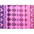 thumbnail image 1 of Ahgly Company Indoor Rectangle Abstract Pink Modern Area Rugs, 2' x 4', 1 of 4