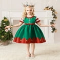 thumbnail image 2 of EIMELI Bébé Enfants Petite Fille Noël Père Noël Robe de Soirée Formelle Concours Princesse Demoiselle d'Honneur Soirée Mini Robe, 2 of 6