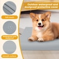 thumbnail image 4 of CUITING Dog Bed Cover Oxford Cloth Dog Bed Protector Cover Waterproof Dog Bed Protector Removable Dog Bed Replacement Cover with Zipper for Indoor Outdoor, 4 of 11