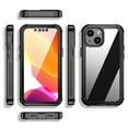 thumbnail image 6 of CJC Designed for iPhone 13 Case, Built-in Screen Protector, Shockproof Dustproof Full Body Cover Rugged Case for iPhone 13 6.1’’, Black/Clear, 6 of 6