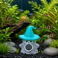 thumbnail image 6 of Floating Ghost Aquarium Hideout, Halloween Witch Hat Fish Tank Shelter Ornament, Hollow Mesh Breeding Cave for Betta Shrimp Small Fish, Safe Adjustable Decor for Halloween Tank, 6 of 6