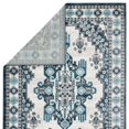 thumbnail image 3 of Jaipur Living Haverhill Medallion Turquoise White Area Rug 8'10"X12', 3 of 5