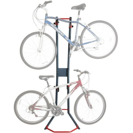 2-Bicycle Garage Wall Bike Storage Stand & Vertical Rack