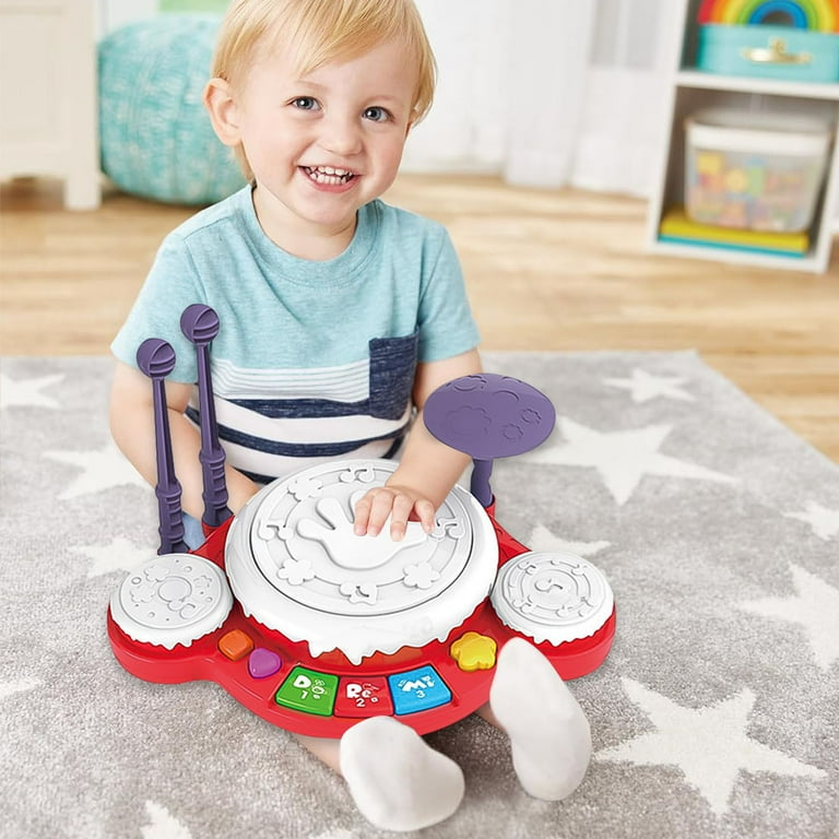 Suorfoxs Kids Drum Toy for Toddlers, Musical Birthday Gifts