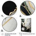 thumbnail image 3 of Designart Abstract Geode Gold And Green Marble III Canvas Wall Art, 3 of 5