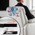 thumbnail image 4 of TSOVTHRID Hummingbird Butterfly Print Headrest Cover for Recliner Chair Recliner Headrest Protector Recliner Sofa Cover Peony Hydrangea Flower Print Sofa Couch Head Rest Covers 17x27 in, 3 Pieces, 4 of 7