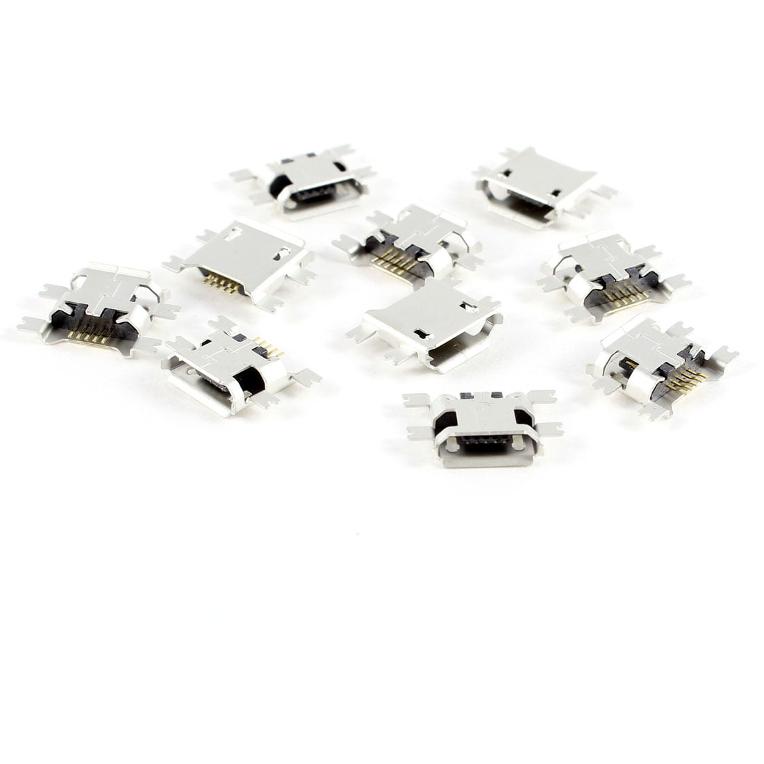10Pcs USB Female Type-B Port 4-Pin Right Angle PCB DIP Jack Socket_shc*DMMAZD 