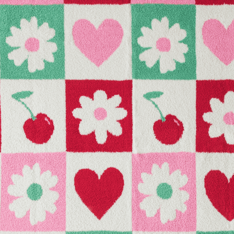 MS COZY THROW CHERRY