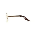 thumbnail image 3 of SA106 Victorian Medieval Engraving Metal Round Circle Flat Lens Eye Glasses Gold, 3 of 4