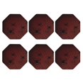 thumbnail image 2 of Pofeuu Spiders On A Web Print Leather Coasters Set of 6, Round Cups Mugs Mat Pad for Home Kitchen Heat Resistant Drink Coasters,Octagon, 2 of 7