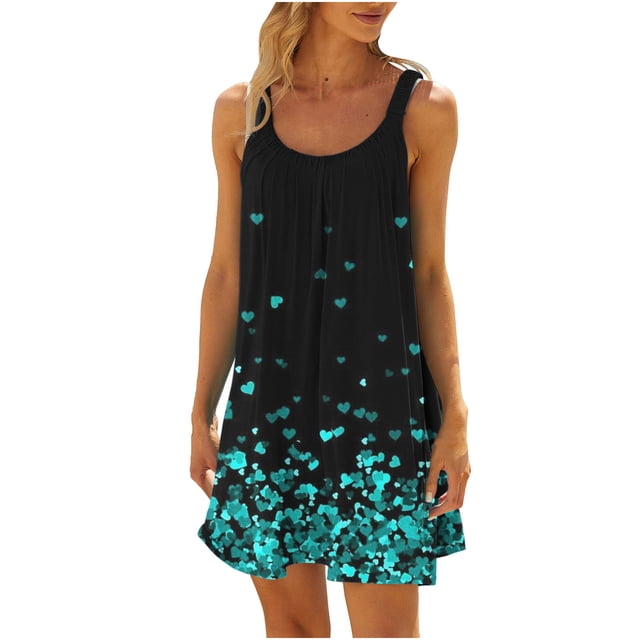 Vestidos de playa Mujeres Sexy Hawaiano Tropical Impreso Sin mangas Sling Mini Vestido Verano Suelto Cómodo Boho Sundress OAVQHLG3B Store lin121212