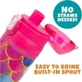 thumbnail image 5 of Bentology Stainless Steel 13oz Insulated Kids Water Bottle w Built In Straw- Easy to Open, Reusable BPA-Free, Fits in Most Lunch Boxes for Boys, Girls, School, Sports, Camp - Mermaid, 5 of 6