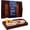 Brown, variant on Comfify Bamboo Serving Trays with Stainless Steel Handles, Set of 2 Nesting Trays for Serving & Home Decor