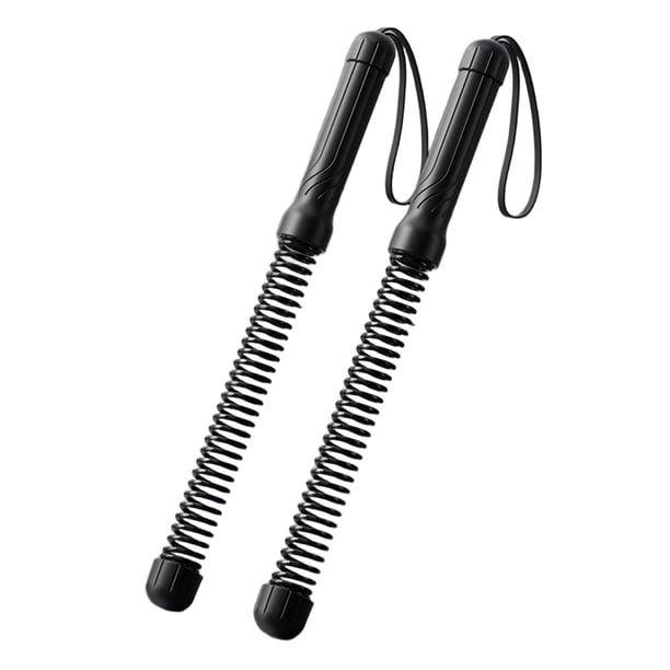 Barra de fitness con cuerdas de batalla sin cuerda, 2 unidades, resistente, con mango antideslizante Negro