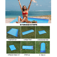 thumbnail image 7 of Beach Blanket Sandproof, Waterproof Large Camping Blanket 79" x 55" for 4-7 Adults,Compact Sand Free Mat Quick Drying, Lightweight & Durable for Beach Camping Hiking, 7 of 7