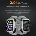 thumbnail image 5 of Hwkond Smart Watch Men, Smart Watch 2.01-inch Large Screen Bluetooth Call Multi Function For Remote Shooting Sports Bracelet Festival Gifts(Silver), 5 of 7