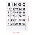 thumbnail image 5 of 60 Pcs Bingos Paper Game Cards With Unique Number Party Table Games Cards Family Bingos Game Accessories Durable, 5 of 7