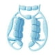 thumbnail image 3 of Rodillo muscular de mano para piernas Rodillo con rodillo con rodillo para celulitis Rodillo para piernas Azul, 3 of 9