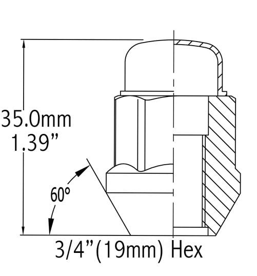 Coyote - Archived 871150 Wheel Lug Nut