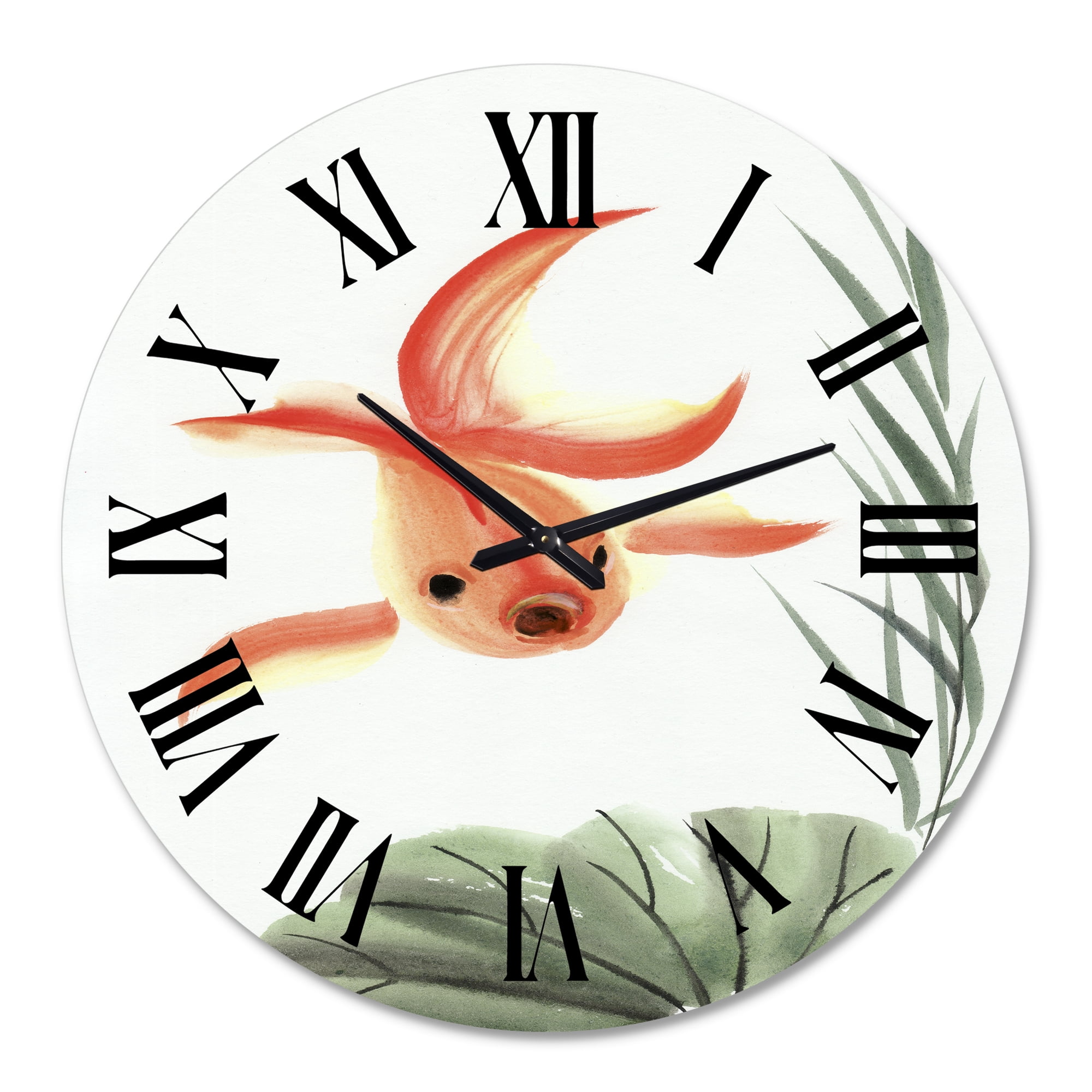 Designart 1 in Quartz Coastal Wall Clock