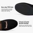 thumbnail image 4 of Ecetana Women's Mules Classic Suede Slip On Shoes Closed Toe Backless Flat Loafer Slides for Business Work Office Casual, 4 of 7