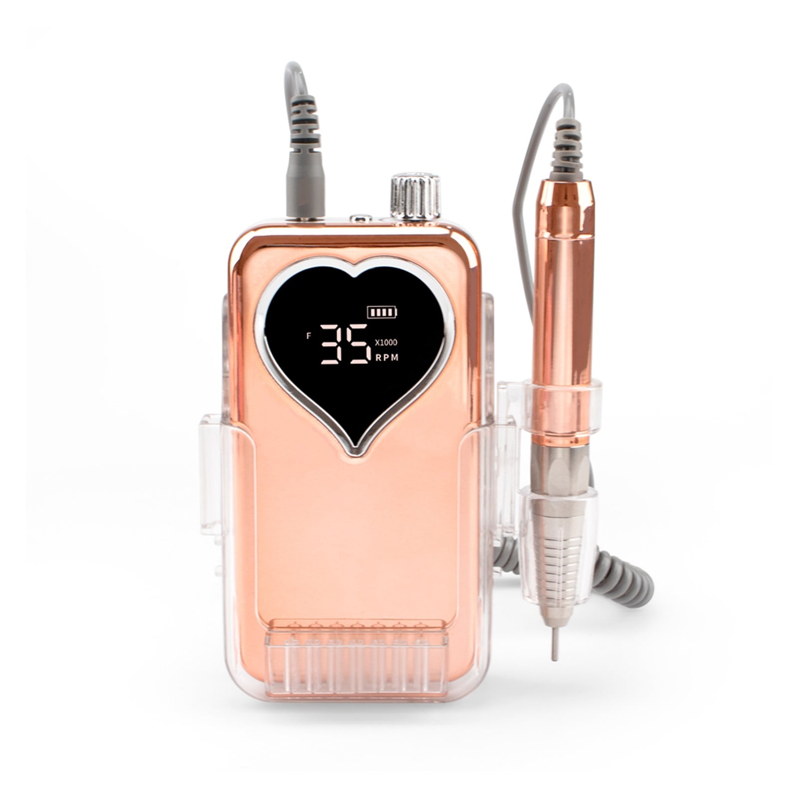 Plating Gold Brushless Cordless Electric Nail Drill Machine 35000rpm Drill Set For Manicure Rechargeable Wireless Drill E File