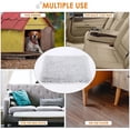 thumbnail image 6 of Long Plush Cat Bed Mats Soft Washable Pet Nest Square Fleece Cushion Puppy Kitty Mat Cat Sleeping Bed for Small Large Dogs Cats (Leather Pink,L 70x50cm), 6 of 7