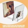 thumbnail image 3 of Raindrops Display Vinyl Holder Desktop Vinyl Record Holder Rectangular Design for Office Supplies 1Pack, 3 of 8