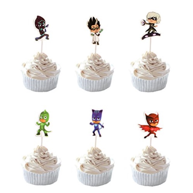 Party Hive 24pc Art Themed Cupcake Toppers for Kids Birthday Party Event Decor