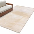thumbnail image 2 of Beige Runner Rug 2.7x5 FT, Non Slip Entryway Carpet, Retro Oil Painting Modern Abstract Art Aesthetics Washable Soft Floor Carpet Entrance Mat Non-Shedding Throw Rug for Hallway Laundry Room Bedside, 2 of 9