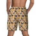 thumbnail image 4 of Balery Cute Dogs Head Mens Swim Trunks Swim Shorts for Men Quick Dry Inseam Beach Shorts with Compression Liner Pocket-Large, 4 of 9