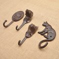 thumbnail image 2 of 2 piezas (Elefante) Ganchos de pared de hierro fundido vintage Acabado antiguo Ropa de metal Cabeza de animal de negocios Percha decorativa Accesorios para el hogar, Gancho Rojo Verde MX-0131276FYD, 2 of 5
