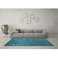 thumbnail image 3 of Ahgly Company Indoor Round Oriental Light Blue Industrial Area Rugs, 6' Round, 3 of 4
